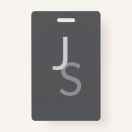 Moderne, sich überschneidende Mit Monogramm Initia Ausweis