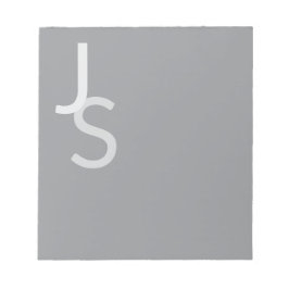 Moderne, sich überschneidende Mit Monogramm Initia Notizblock