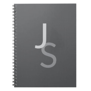 Moderne, sich überschneidende Mit Monogramm Initia Notizblock