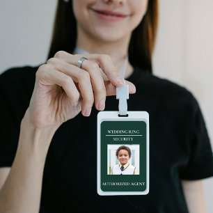 Moderne Sicherheitsmarke für Hochzeitsringe - Abze Ausweis