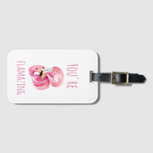 Moderne Sie sind fantastisch Schönheit pink Flamin Gepäckanhänger