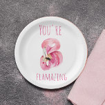 Moderne Sie sind fantastisch Schönheit pink Flamin Pappteller<br><div class="desc">Moderne Sie sind fantastisch Schönheit pink Flamingo</div>
