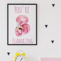 Moderne Sie sind flammende Schönheit Rosa Flamingo