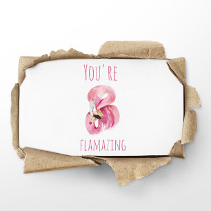 Moderne Sie sind flammende Schönheit Rosa Flamingo Visitenkarte