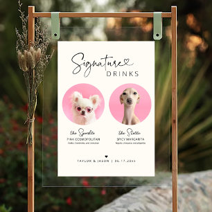 Moderne Signature-Drinks von Modern Dog   Hochzeit Poster