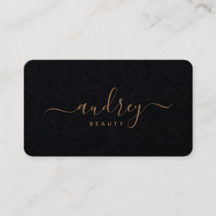 Moderne Signature Gold Signature Premium Black Visitenkarte