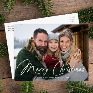 Moderne Signature-Script Frohe Weihnachten Foto