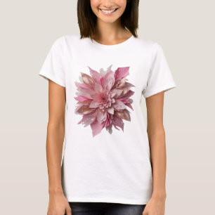 Moderne Silber- FLOWER POWER-Individualanfertigung T-Shirt