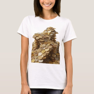 Moderne Silber-GEMS OF SUCCESS Druck T-Shirt