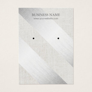 Moderne Silber Streifen Imitate Leinenvorführung