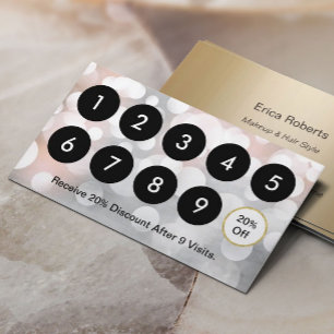 Moderne Silber-u. Goldschönheits-Salon-Loyalität Treuekarte