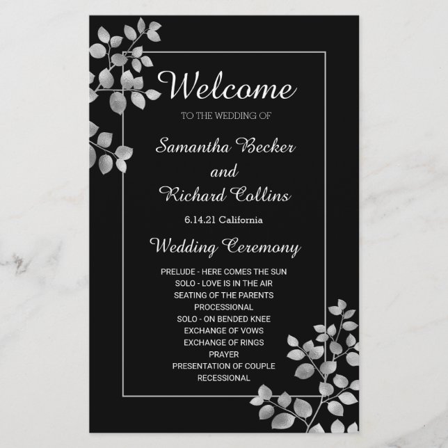 Moderne Silberblume (Vorderseite)