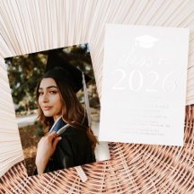 Moderne Silver Class of 2025 Graduation Party