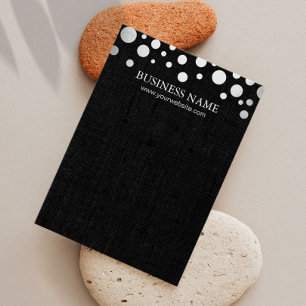 Moderne Silver Confetti Dunkle Linen Ohrring Displ