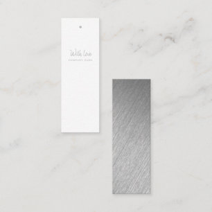 Moderne Silver Foil Script-Geschenktasten Mini Visitenkarte
