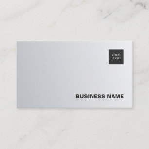 Moderne Silver Simple Chic Luxury Company Trendy Visitenkarte
