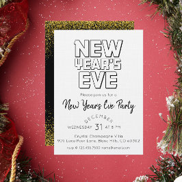 Moderne Silvesterparty  Einladung