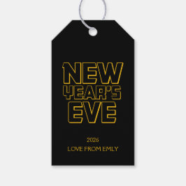 Moderne Silvesterparty  Geschenkanhänger