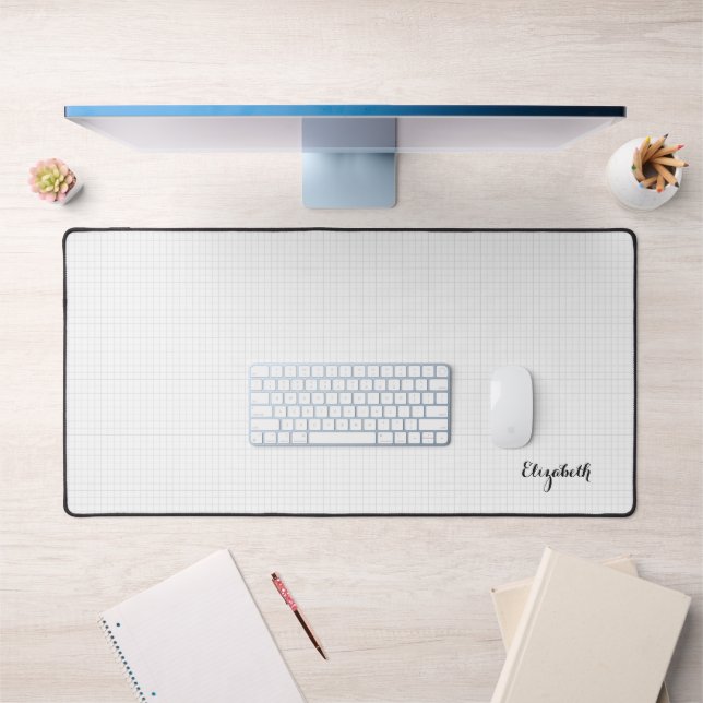 Moderne Simple Carré Design Élégant Cool Monogramm (Bureau 1)