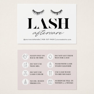 Moderne Simple Eyelash Extensions Lash Aftercare