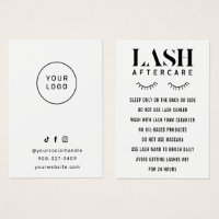 Moderne Simple Eyelash Extensions Lash Aftercare B