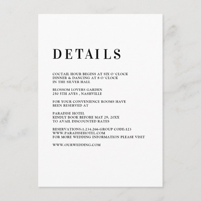 Moderne, simple, frisch - Carte de boîtier Hochzei (Devant)