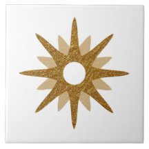 Moderne Single Gold Sternexplosion des Mittelalter