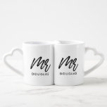Moderne Sitte Mr. und Mr. Gay Paar Liebestassen<br><div class="desc">Mr. und Mr. Tasse Set,  individuell mit Ihrem eigenen Namen und Ihren Lieblingsfarben.</div>
