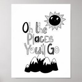 Moderne Skandi die Orte, wo Sie ins Kinderzimmer g Poster