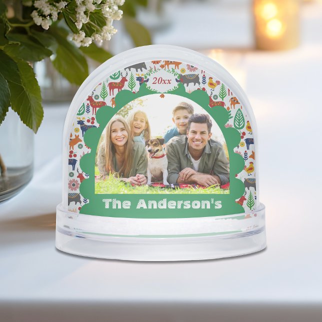 Moderne skandinavische Volkskunst Art Boho Foto Schneekugeln (Von Creator hochgeladen)