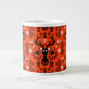 Moderne skandinavische Volkskunst Jumbo-Tasse