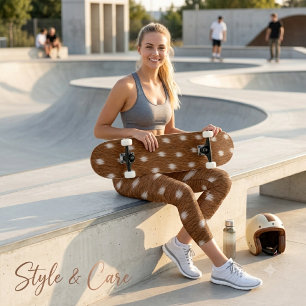 Moderne Skateboard-Deck mit natürlicher Hirschlede Skateboard