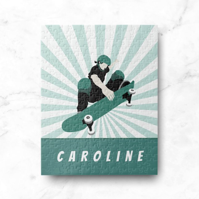 Moderne Skateboarding Girls Skater Name Cool Sport (Von Creator hochgeladen)