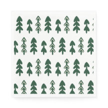 Moderne Skizze Weihnachtsbaum Papier Serviette
