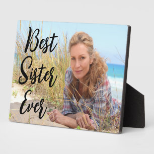 Moderne Skript Beste Schwester überhaupt Foto Fotoplatte