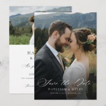 Moderne Skript Elegante Hochzeit 2 Foto