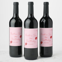 Moderne Skript Sassy Rosa Schleifen Geburtstags-Wi