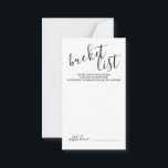 Moderne Skripteihenliste Hinweiskarte<br><div class="desc">Fügen Sie Ihrer Hochzeit eine persönliche Touch mit einer modernen Script-Eskalationskarte hinzu. Diese Karte zeigt Titel im modernen,  schwarz-kalligraphischen Schriftart Stil und Details in schwarz-modern sans serif Schriftart Stil auf weißem Hintergrund.</div>