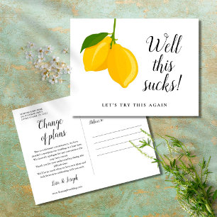 Moderne Skriptlemmen ändern das Datum verschoben Postkarte