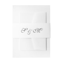 Moderne Skriptmonogramm-Hochzeit