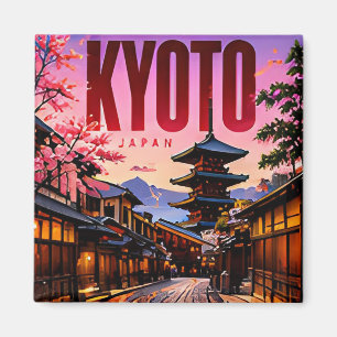 ⛩ Moderne Skyline von Kyoto im Stadtstil ⛩ Magnet