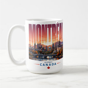 🍂 Moderne Skyline von Montreal im Stadtstil 🍂 Kaffeetasse