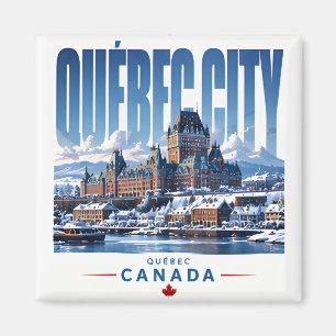 🏰 Moderne Skyline von Quebec City 🏰 Magnet