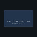 Moderne Sleek Elegante Navy Blue Business Card Visitenkarte<br><div class="desc">Moderne Sleek Elegant Navy Blue Business Card Sleek,  moderne und elegante Visitenkarte für Innenarchitekten,  Hochzeitsplaner oder andere Beruf.</div>