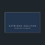 Moderne Sleek Elegante Navy Blue Business Card Visitenkarte<br><div class="desc">Moderne Sleek Elegant Navy Blue Business Card Sleek,  moderne und elegante Visitenkarte für Innenarchitekten,  Hochzeitsplaner oder andere Beruf.</div>
