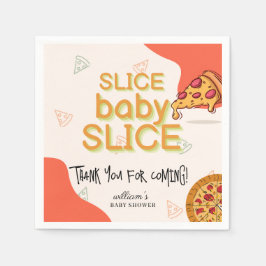 Moderne Slice Baby Slice Pizza Baby Dusche Serviette