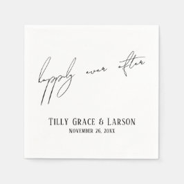 Moderne Slim Handwriting einfach glücklich für imm Serviette