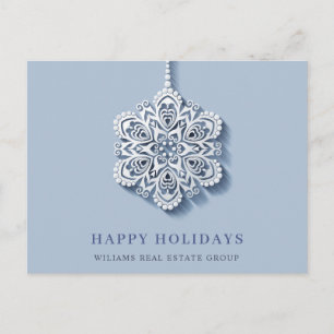 Moderne Snowflake Weihnachten Firmengrüße