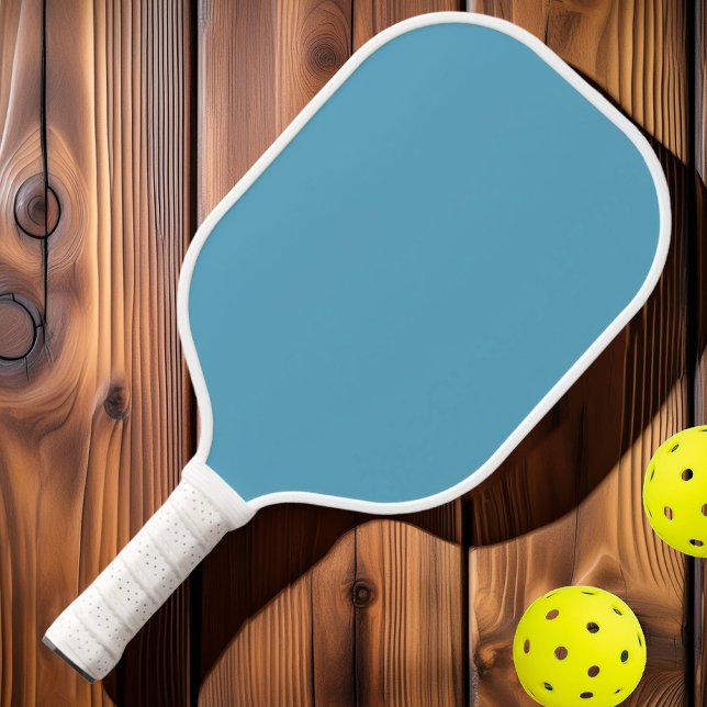 Moderne Solid Aqua Sky Farbe des Mitteljahrhundert Pickleball Schläger (Von Creator hochgeladen)