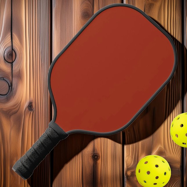 Moderne Solid Burnt Sienna Farbe Mitte des Jahrhun Pickleball Schläger (Von Creator hochgeladen)